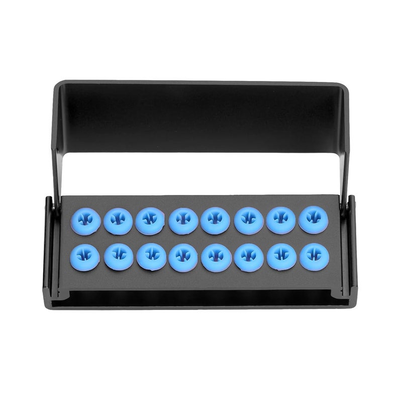 EustomA Burs Holder Block Case for 16 Holes High Temperature Sterilizable Autoclavable Burs Holder Box 3pcs/Set (Black) - Image 2